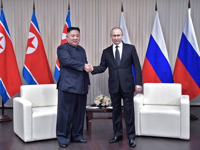 Kim e i media in viaggio in Russia