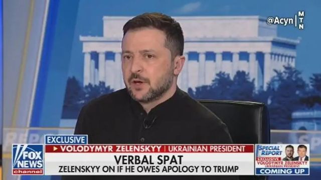 Zelenski intenta reconducir su relación con EEUU en una entrevista con Fox