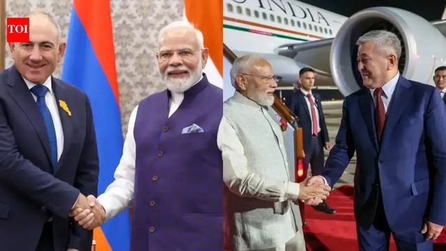 PM Modi holds talks with Kyrgyzstan, Armenia leaders