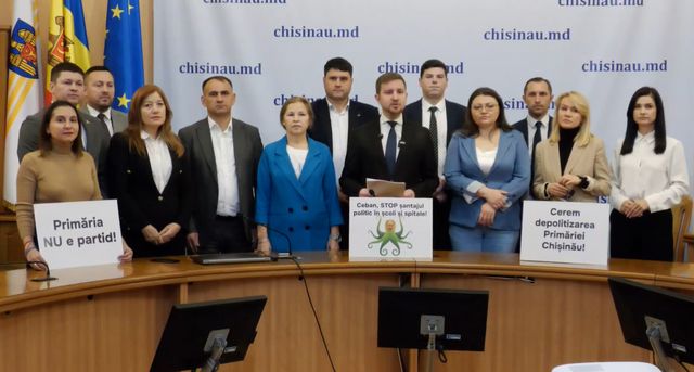 VIDEO Consilierii PAS îl acuză pe Ceban că a făcut din Primărie un instrument politic