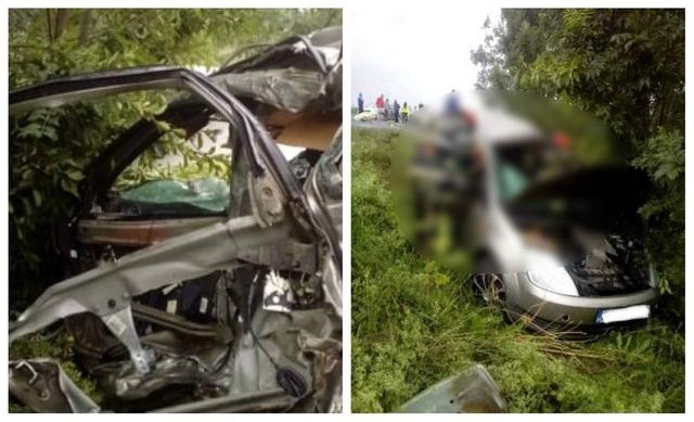 Impact puternic între trei vehicule în Timiș: Un șofer a fost proiectat afară din mașină și a murit