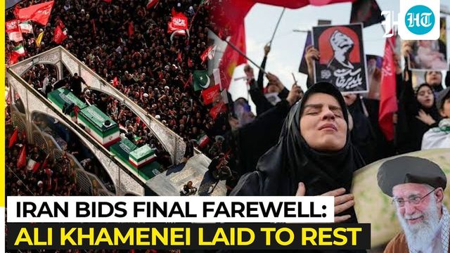 Supreme Leader Ayatollah Ali Khamenei laid to rest months after being killed in Iran war