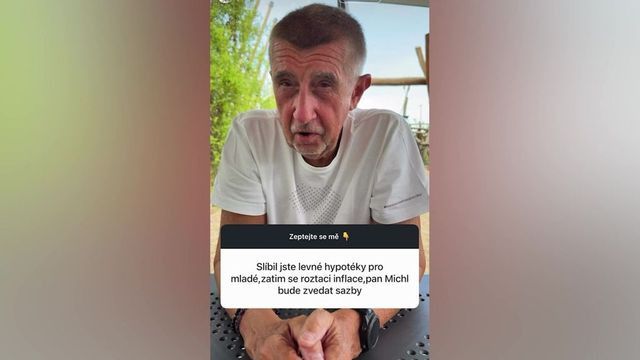 Babiš vyzval guvernéra ČNB Michla ke snížení úrokových sazeb