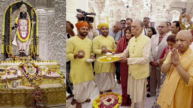 Mauritius PM Navinchandra Ramgoolam offers prayers at Shri Ram Janmabhoomi Temple