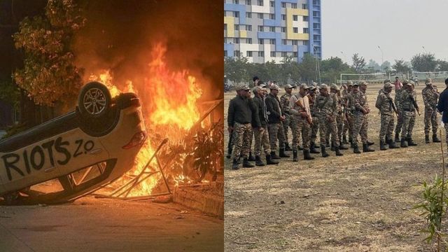 Violent Protests Rock VIT Bhopal Over Jaundice Outbreak, Vehicles Set Ablaze