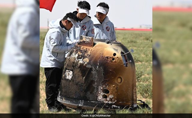 Watch: China Probe Carrying Samples From Far Side Of Moon Returns To Earth