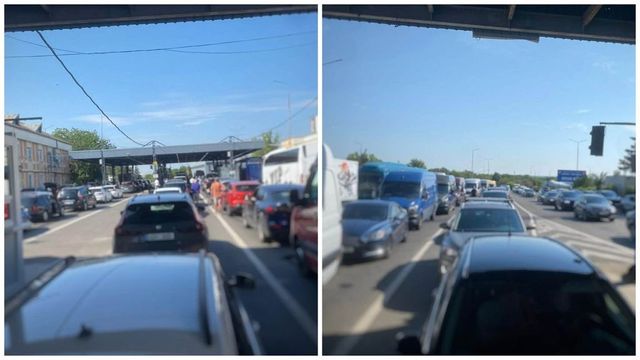 Atenție, călători! Trafic intens în punctul de trecere Leușeni, pe sensul de ieșire din Republica Moldova
