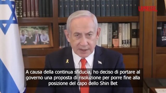 Medioriente, Netanyahu annuncia licenziamento del capo dello Shin Bet