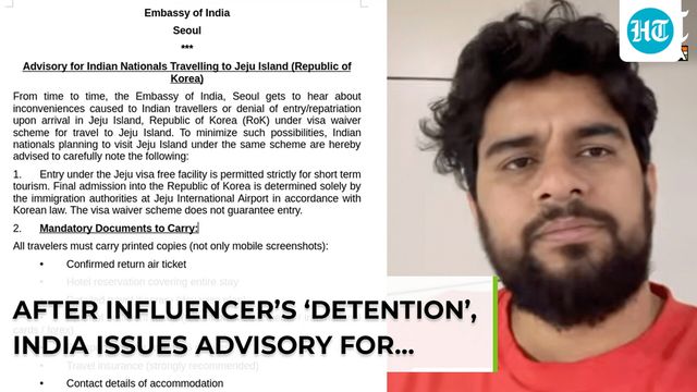 Travel advisory for Jeju Island: Indian embassy urges visitors to carry documents following Sachin Awasthi's detention