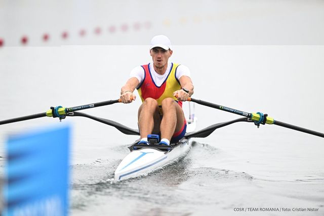 Canotorul român Mihai Chiruță s-a calificat în semifinala probei de simplu vâsle la Paris 2024