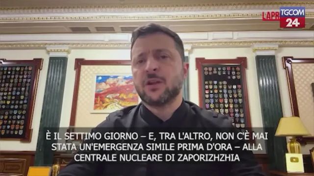 Zelensky,centrale di Zaporizhzhia in emergenza da 7 giorni
