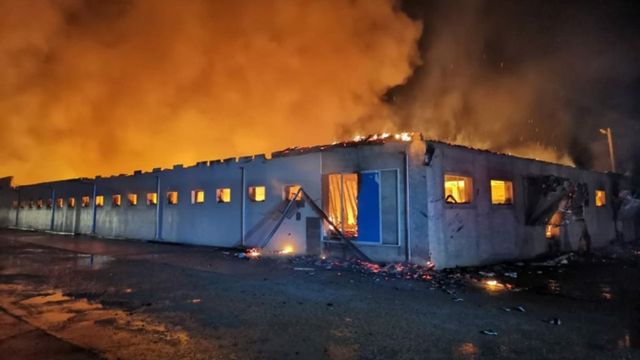 Incendiu puternic la o fabrică de pâine din județul Constanța