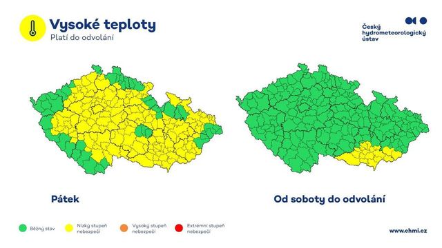 Meteorologové varují před horkem a požáry