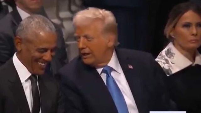 'It did look very friendly': Trump on viral moment with Obama at Carter's funeral