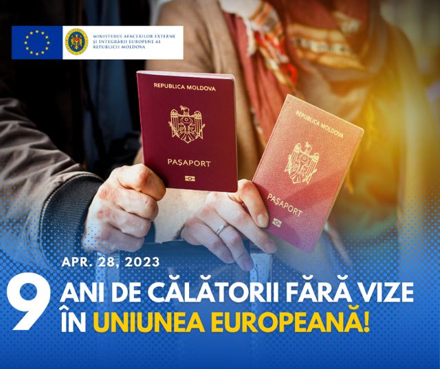 9 ani de la instituirea regimului liberalizat de vize cu UE