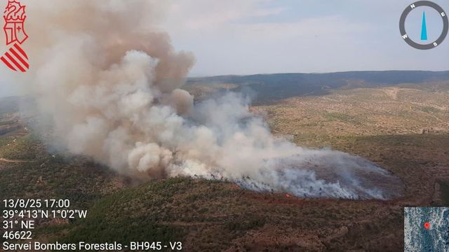 El incendio forestal de Huelva arrasa ya 500 hectáreas