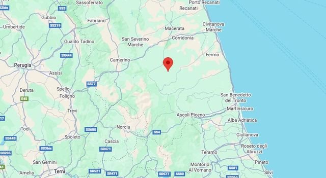 Terremoto di magnitudo 3.8 tra le province di Macerata e di Fermo