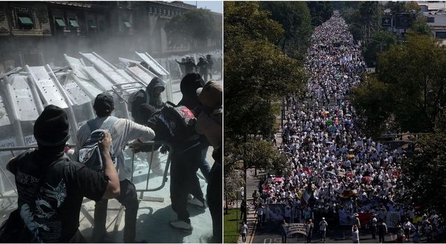 Protesta della 'Gen-Z' a Città del Messico, 120 feriti e 20 arresti