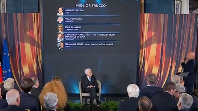 Premi 'David di Donatello', la cerimonia di presentazione dei candidati al Quirinale con Mattarella