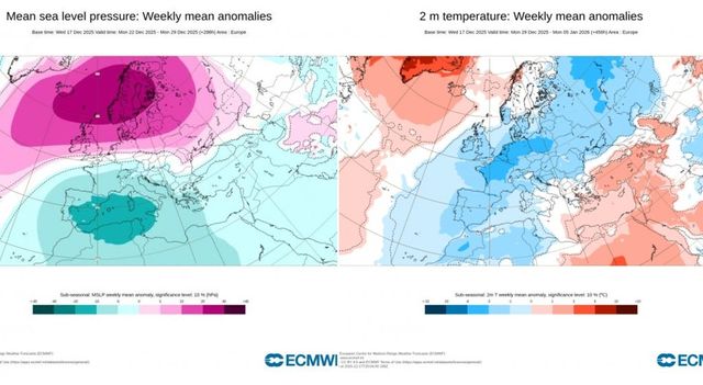 Le previsioni meteo: maltempo in arrivo con pioggia e neve anche a Natale
