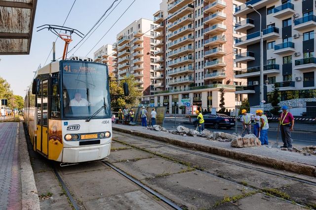 Primăria Capitalei a început lucrările de modernizare și adaptare a peroanelor de pe linia tramvaiului 41