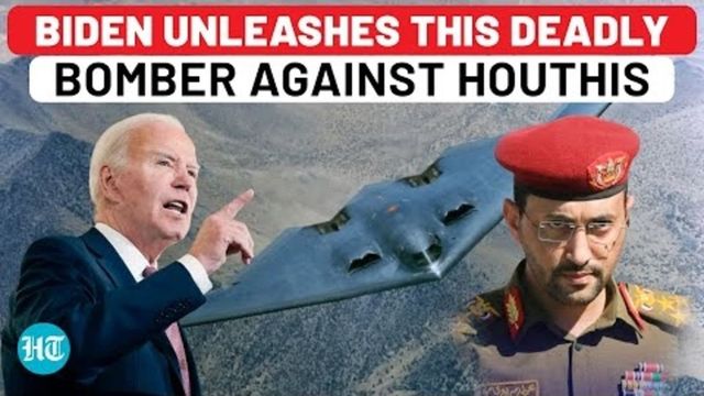 US Long-Range B-2 Stealth Bombers Target Underground Bunkers of Yemen's Houthi Rebels