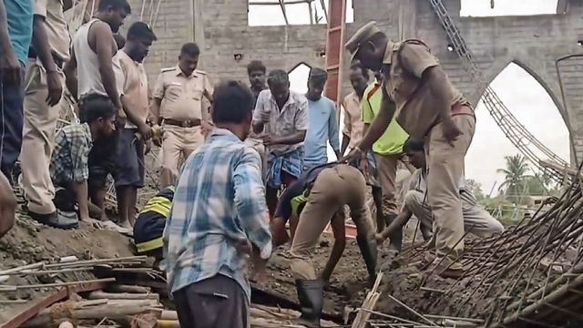 Three workers dead, 11 others injured as scaffolding collapses at under-construction church near Katpadi