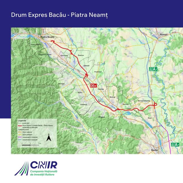 O asociere română-bulgară a câștigat contractul pentru construcția drumului expres Bacău - Piatra Neamț