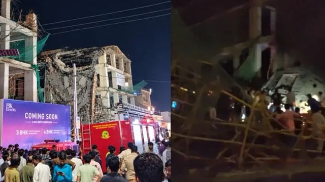 5 workers rescued, several feared trapped as iron slab falls at building site in Gandhinagar