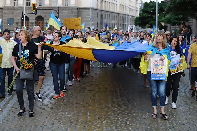 Шествие на свободата в София за Деня на независимостта на Украйна