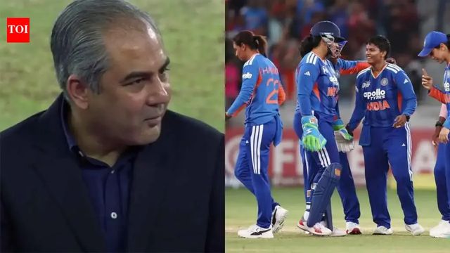 India women's team refuses to take Asia Cup trophy from Mohsin Naqvi