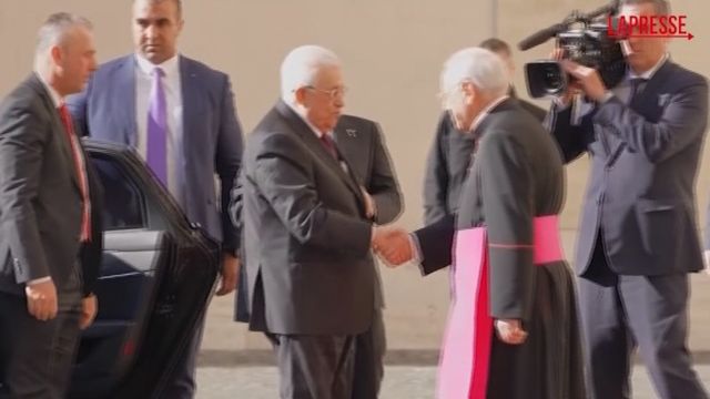 Abu Mazen in Vaticano per l'incontro con il Papa