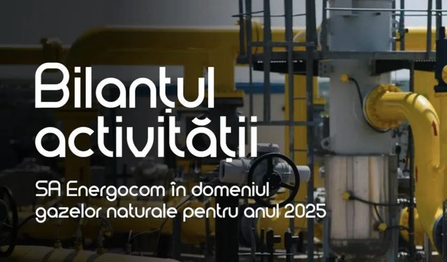 Ce volum de gaze naturale a cumpărat Energocom în 2025?