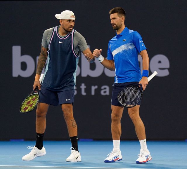 Djokovic și Kyrgios, debut cu dreptul la dublu în turneul de la Brisbane