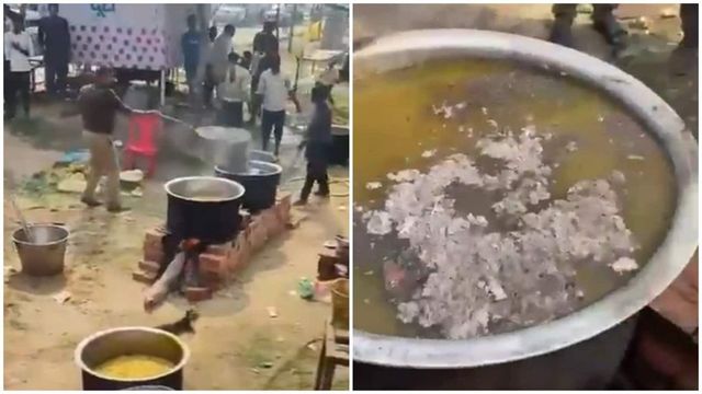 Maha Kumbh: Cop mixes 'ash' in food for devotees, suspended after viral video