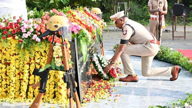 Police Commemoration Day observed in Krishnagiri