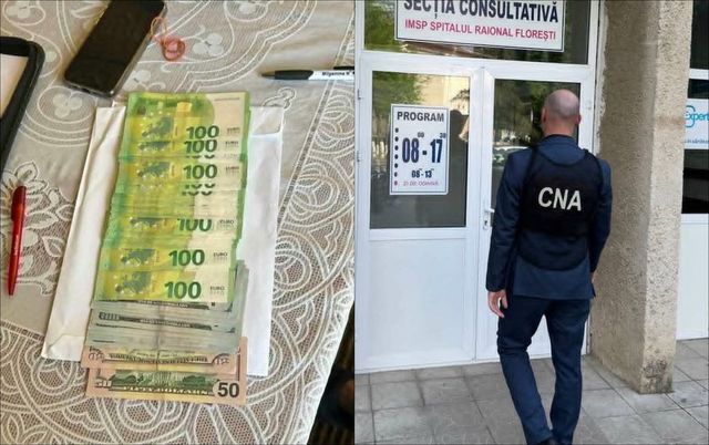 Percheziții CNA la Spitalul Raional Florești într-un dosar de corupție