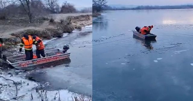 Amplă acțiune de căutare a doi bărbați care au căzut în râul Olt