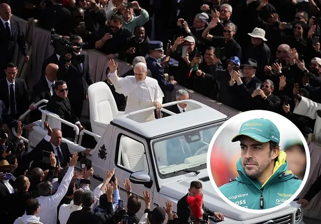 Fernando Alonso al volante del papamóvil: la idea que el Vaticano frenó en seco