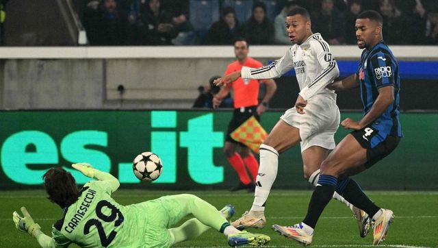 Mbappé adelanta al Madrid en Bérgamo