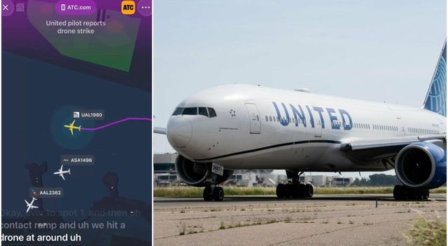 “Era rosso e lucido”: aereo della United Airlines si schianta contro un drone a 900 metri di altezza