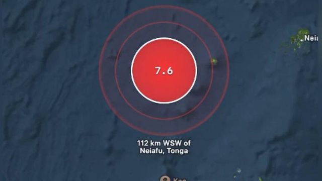 Un cutremur de 7,6 s-a produs în regiunea arhipelagului Tonga