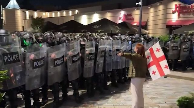 Manifestații violente în Georgia, după alegerile locale