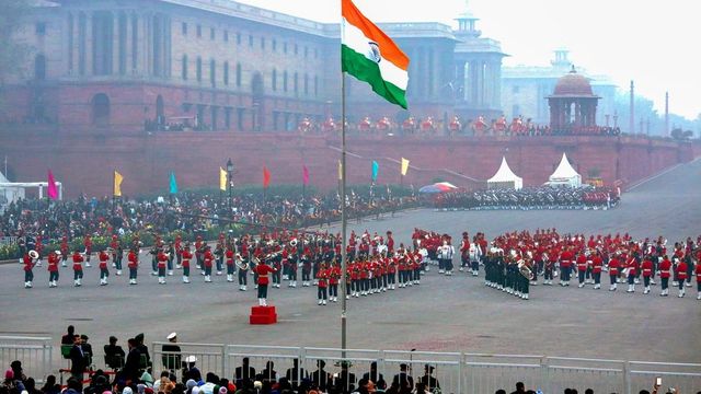 All-Indian tunes to be played during Beating Retreat ceremony at Vijay Chowk