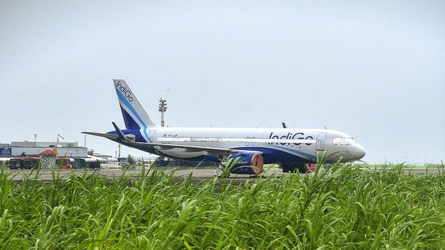 IndiGo plane hits runway on take-off, continues flight