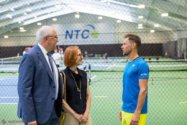 Simona Halep și Juan Martín del Potro, alături de premierul Munteanu la inaugurarea Centrului Național de Tenis din Chișinău