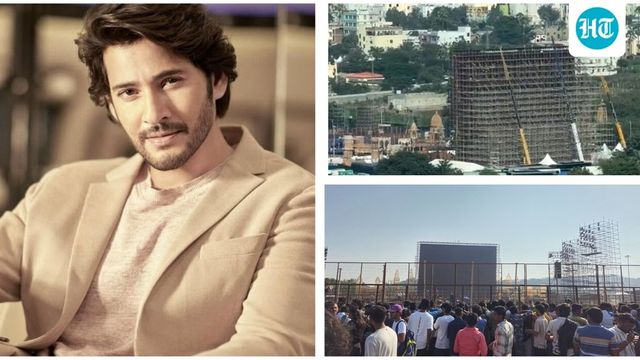 Inside Globe Trotter event in Hyderabad: Giant screen set-up, Mahesh Babu fans rush to catch a better glimpse