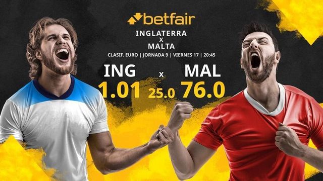 Inglaterra vs. Malta: horario, TV, estadísticas, clasificación y pronósticos