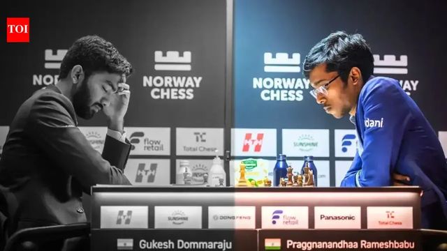 Praggnanandhaa beats Gukesh, in race for Norway Chess title
