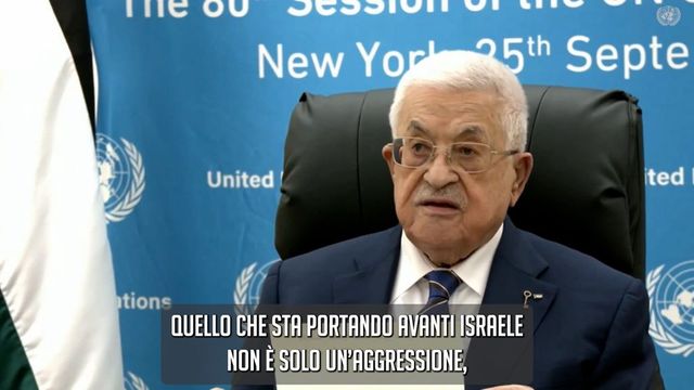 Abu Mazen a Onu, tutti gli Stati riconoscano la Palestina